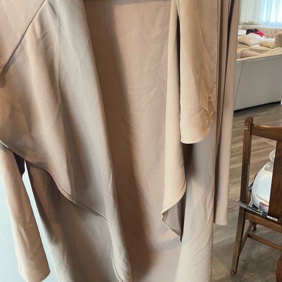 Beige Drapey Jacket with Waist Tie - NWOT - Picture 4 of 6